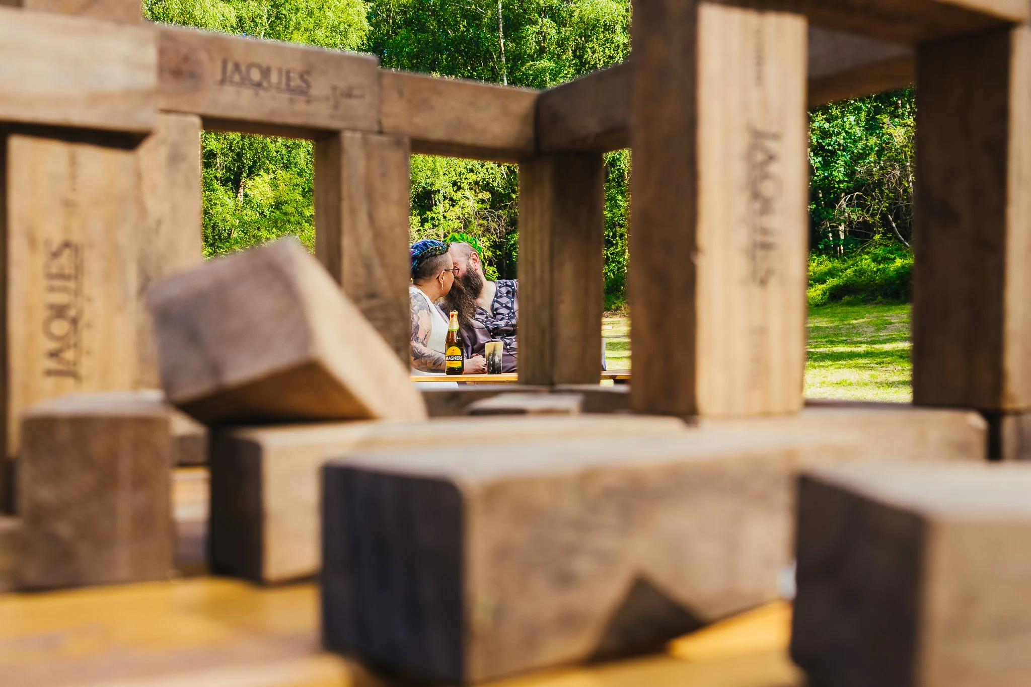 Giant wooden games at Sherwood Glade